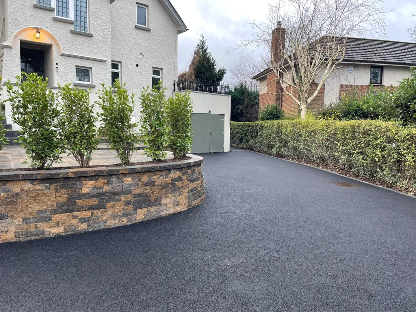 JT Landscapes – finished driveway and landscaping project